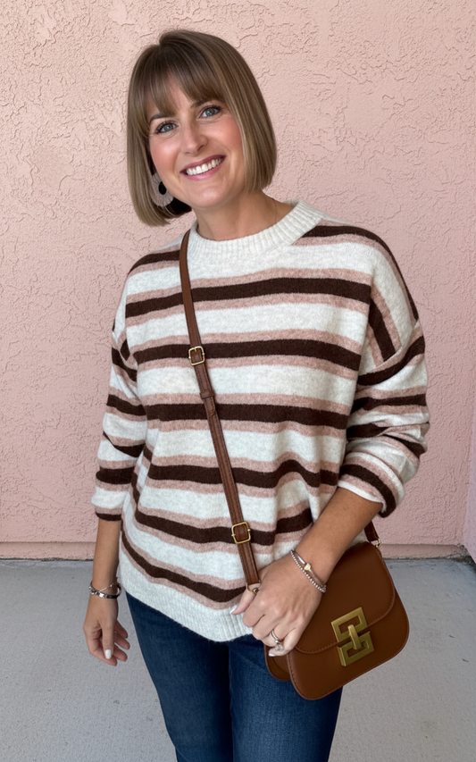 Wren Accent Stripe Sweater