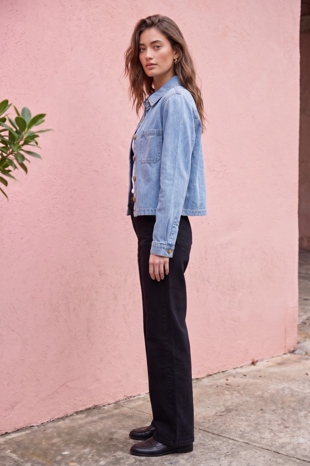 Denim Crop Jacket
