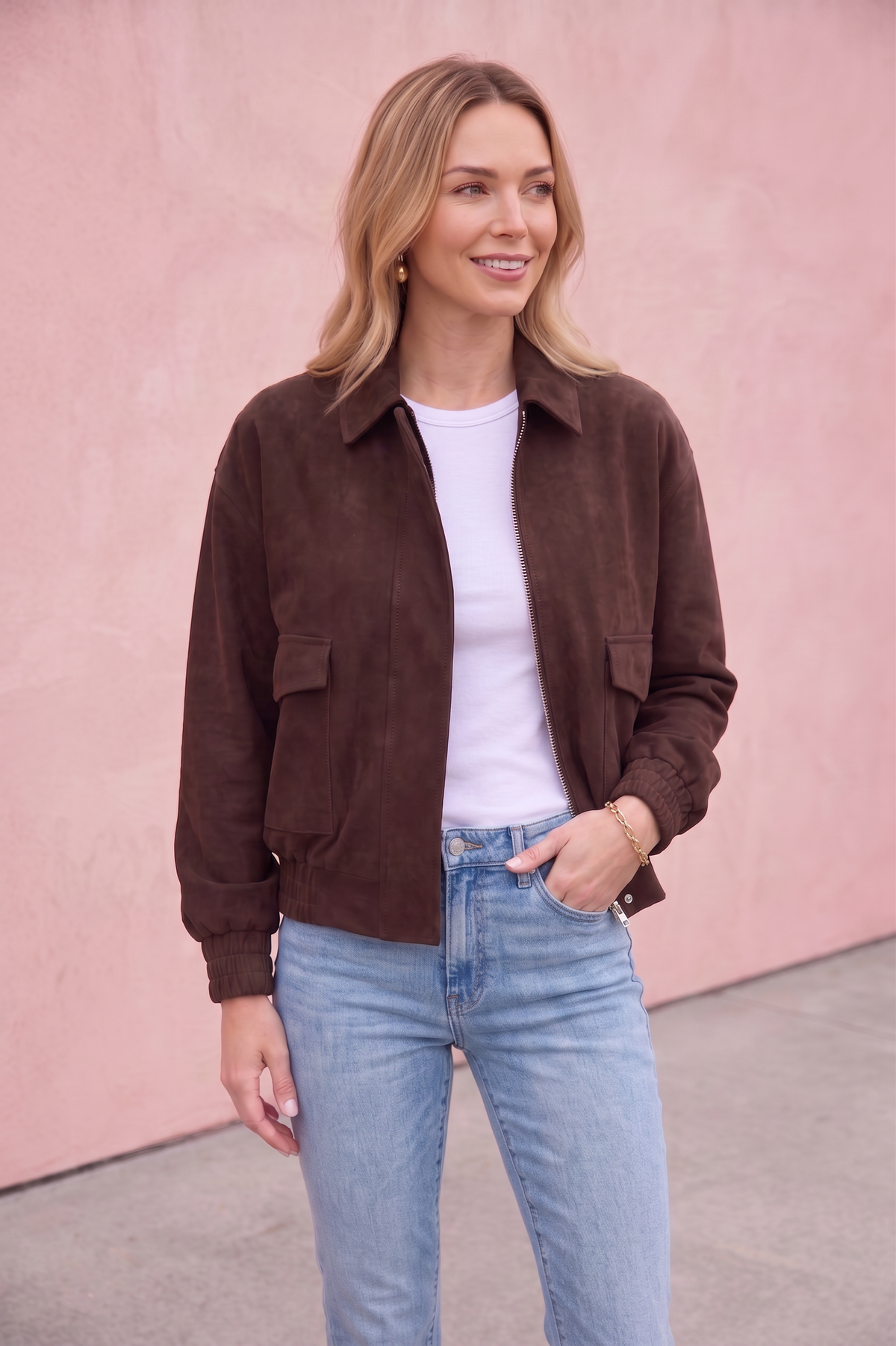 Vegan Suede Jacket