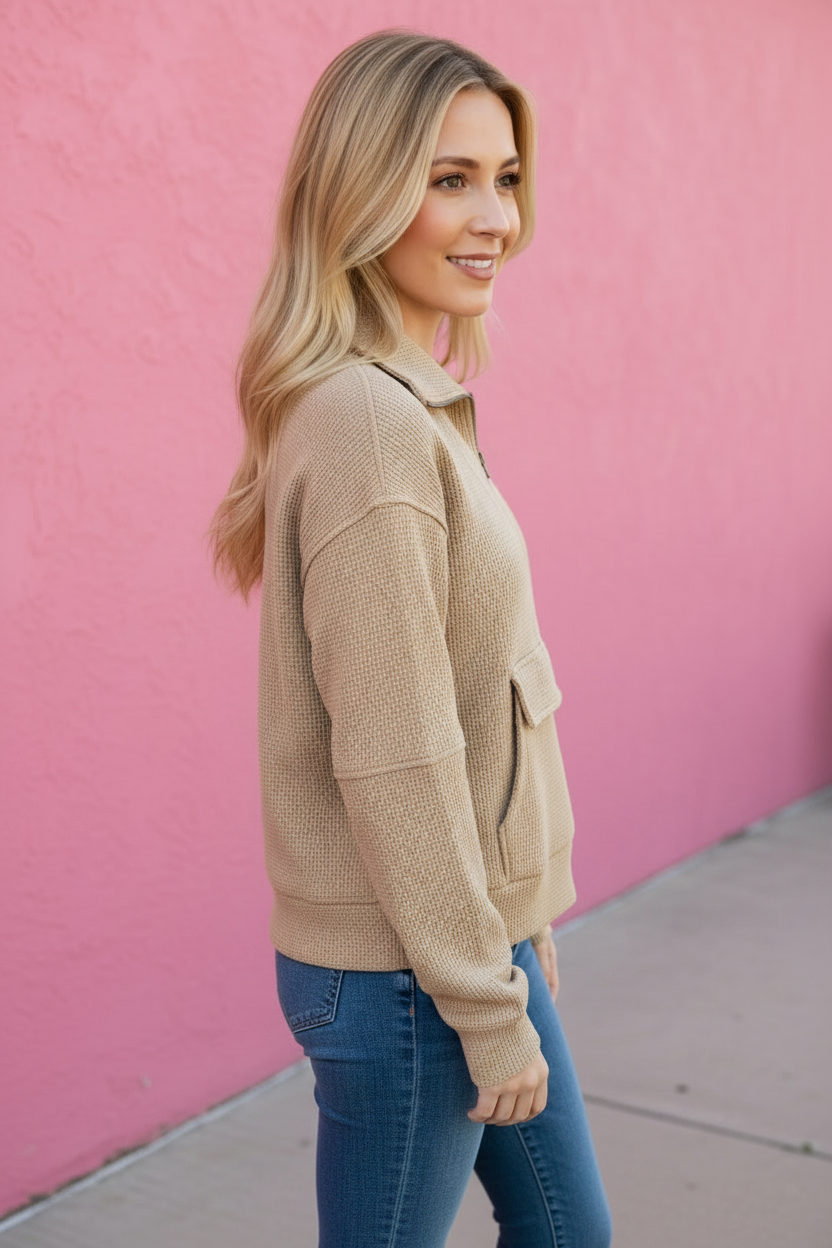 Maple Half Zip Sweatshirt