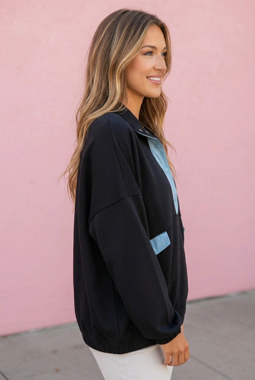 Marnie Contrast Trim Sweatshirt