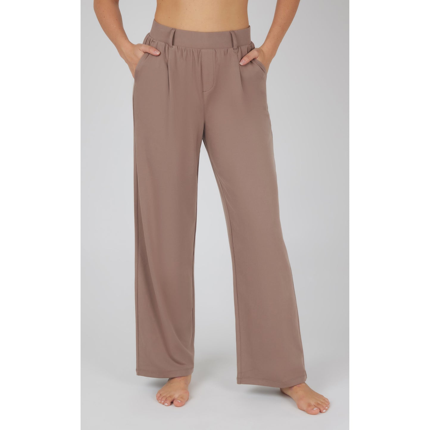 Return to Office Pants in navy — tailored stretch trouser from Thread & Clover boutique