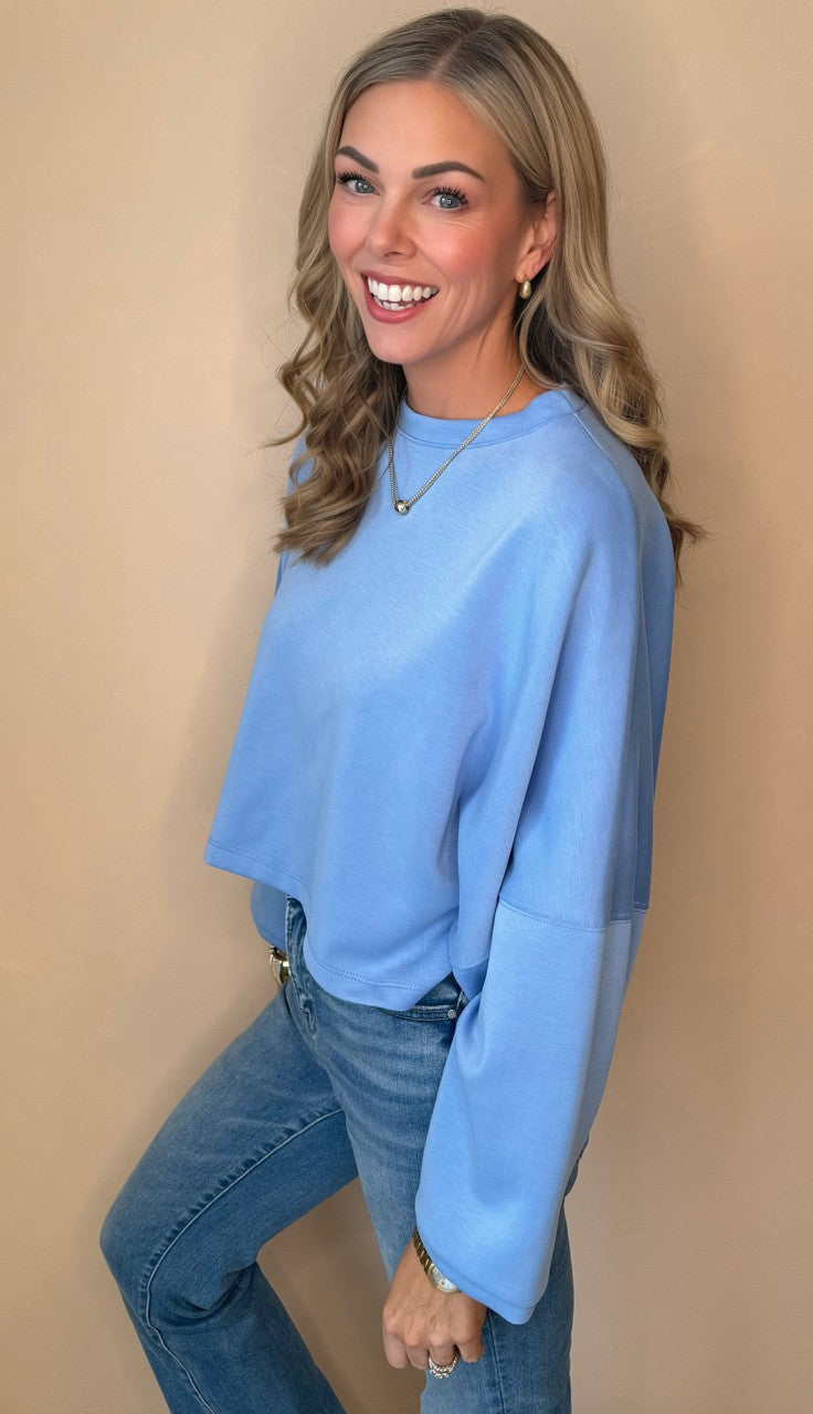 Leilani Long Sleeve Cropped Sweatshirt
