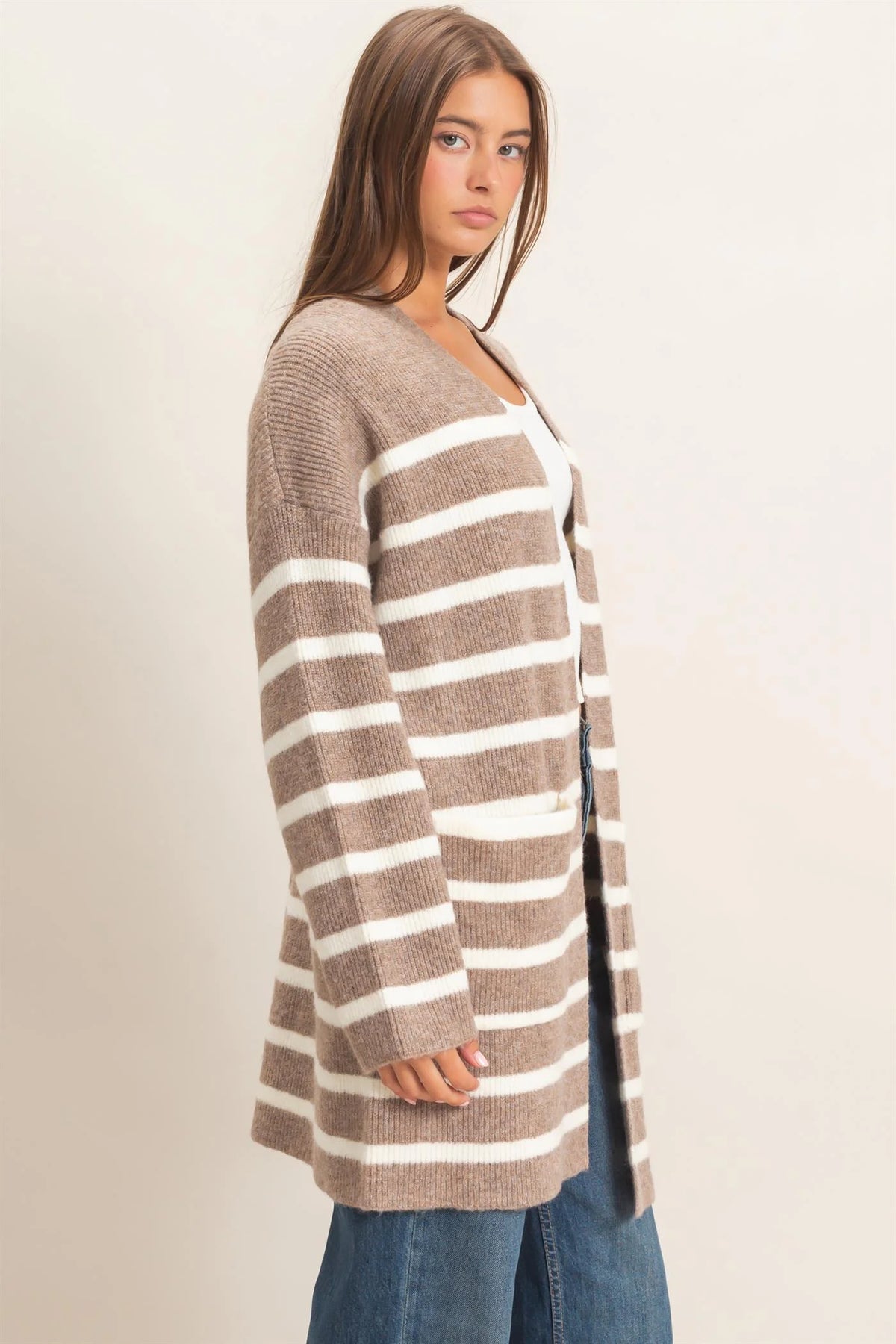 Sutton Long Stripe Cardigan