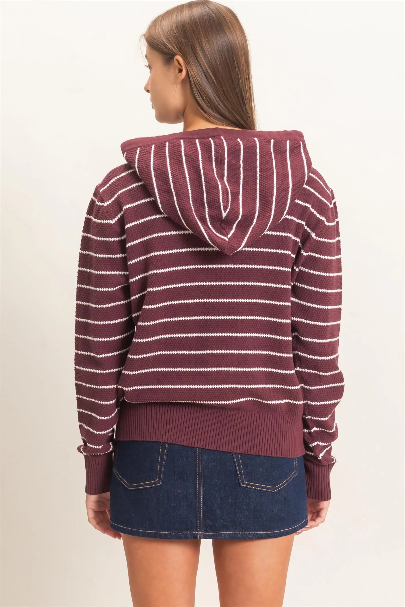 Campfire Textured Knit Hoodie