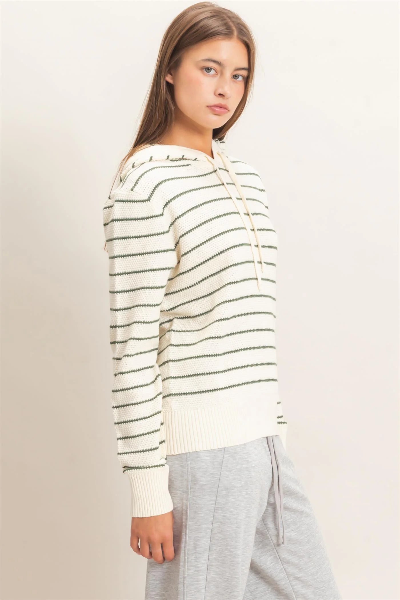 Campfire Textured Knit Hoodie