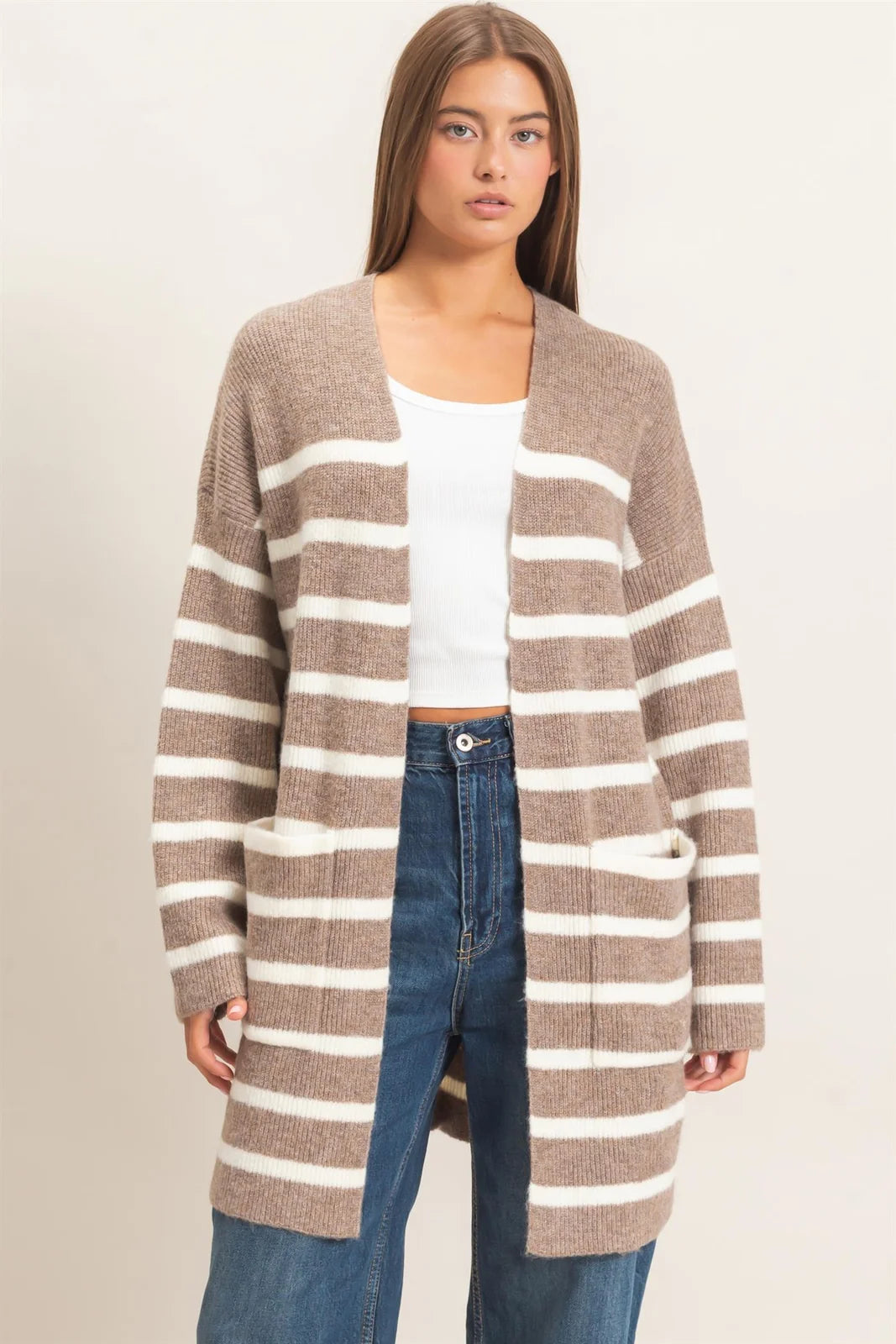 Sutton Long Stripe Cardigan