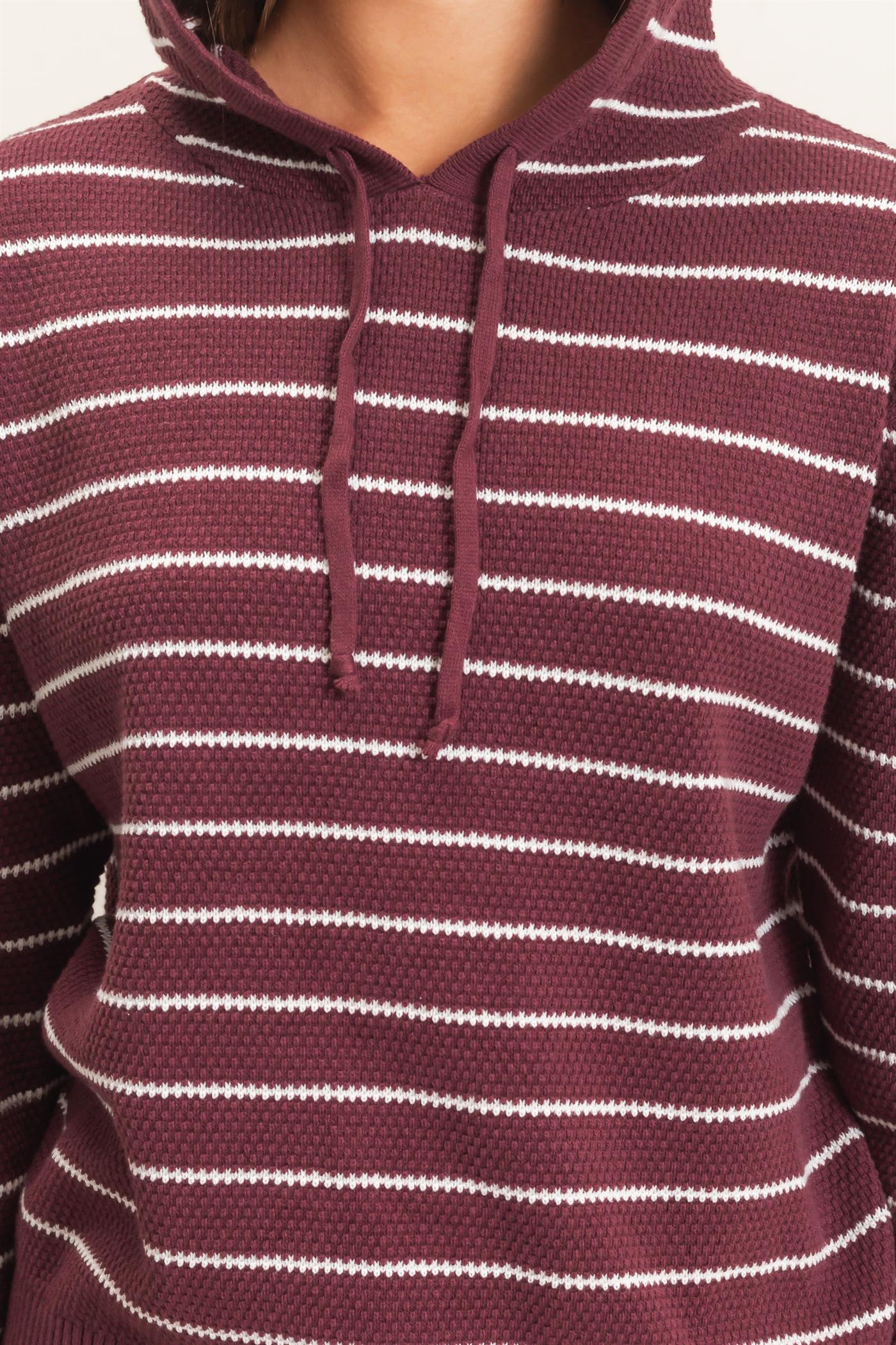 Campfire Textured Knit Hoodie