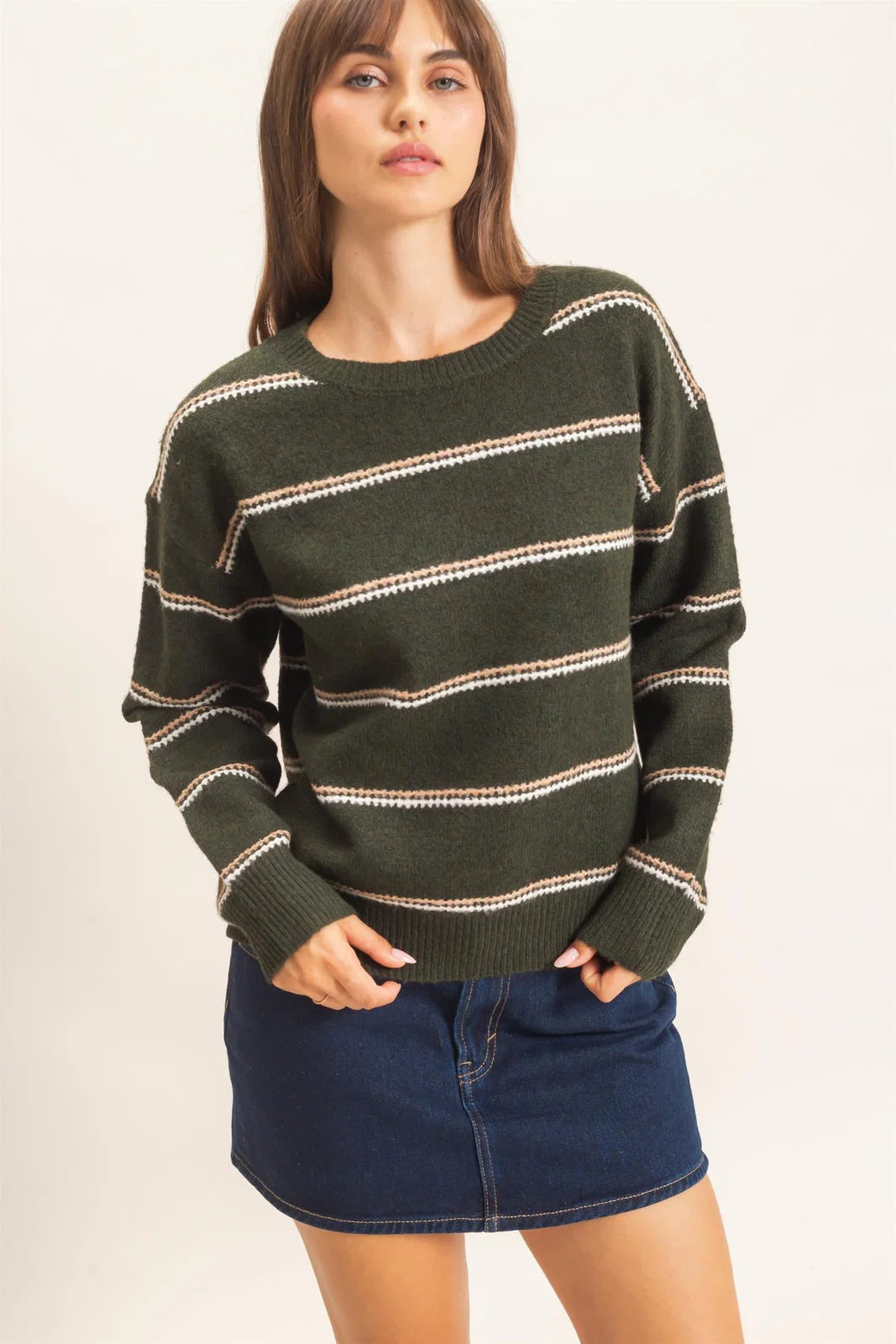 Amber Stripe Pullover