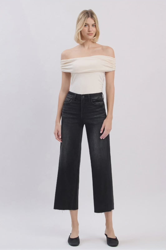 Soft Crop Wide Leg Jean