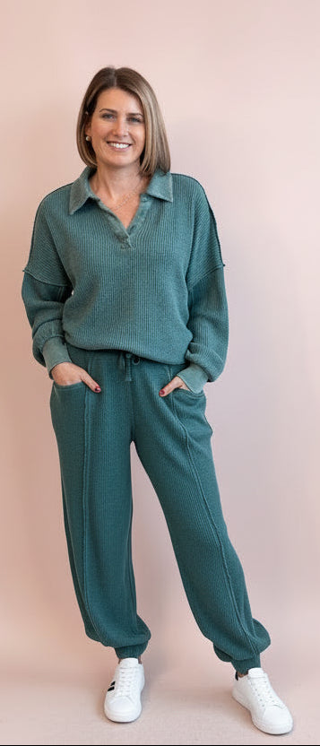 Rae Waffle Knit Joggers