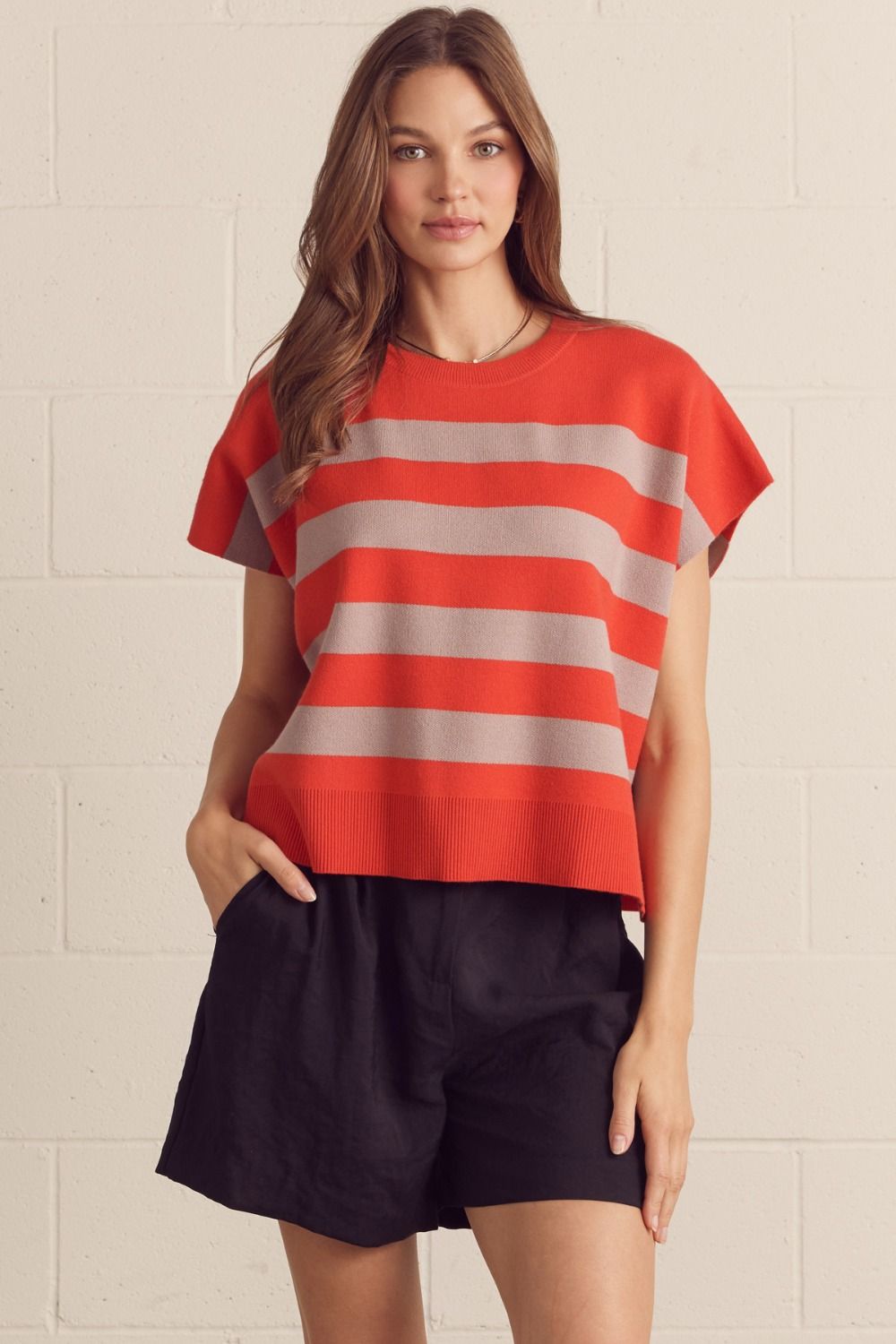 Wilhelmina Striped Sweater
